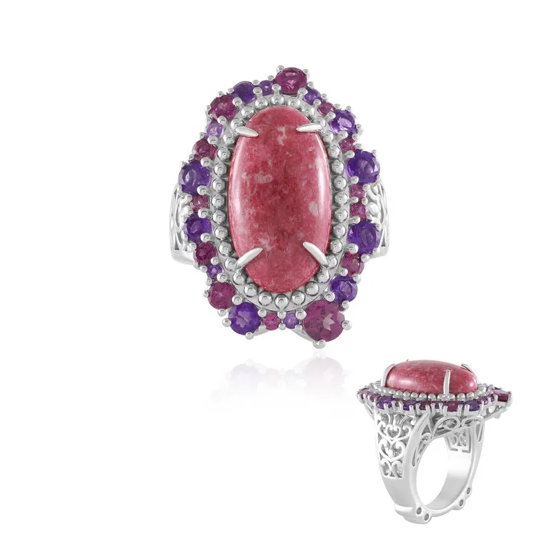 Anello in argento con Thulite (Dallas Prince Designs)