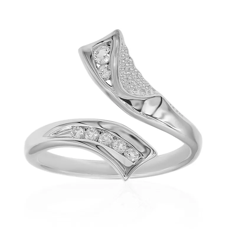 Anello in argento con Topazio Bianco (TPC)