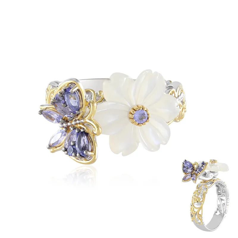 Anello in argento con Madreperla (Gems en Vogue)