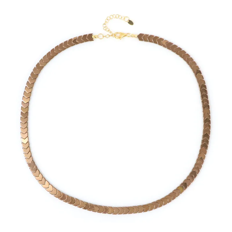 Collana in argento con Ematite Bronzea