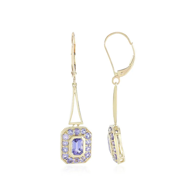 Orecchini in oro con Tanzanite (KM by Juwelo)