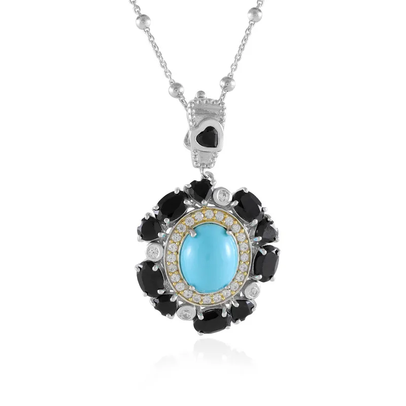 Collana in argento con Turchese Sleeping Beauty (Dallas Prince Designs)