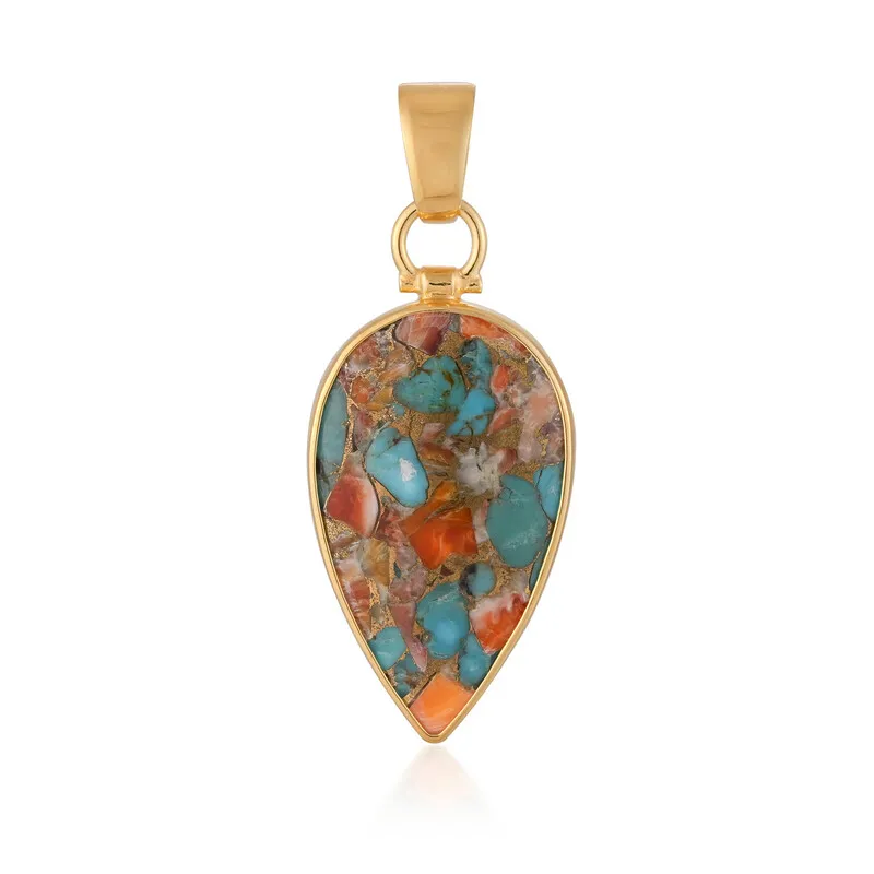 Ciondolo in argento con Gemma (Bali Barong)