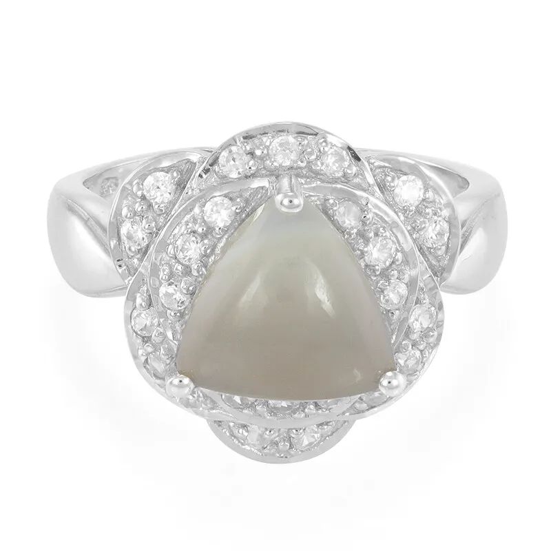 Anello in argento con Agata Botswana