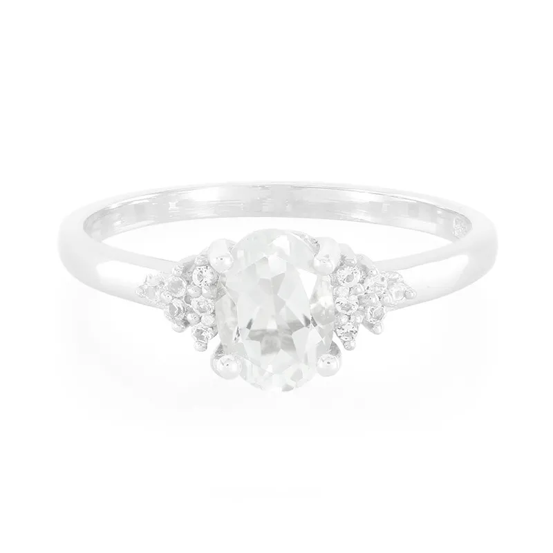 Anello in argento con Berillo Himalayano