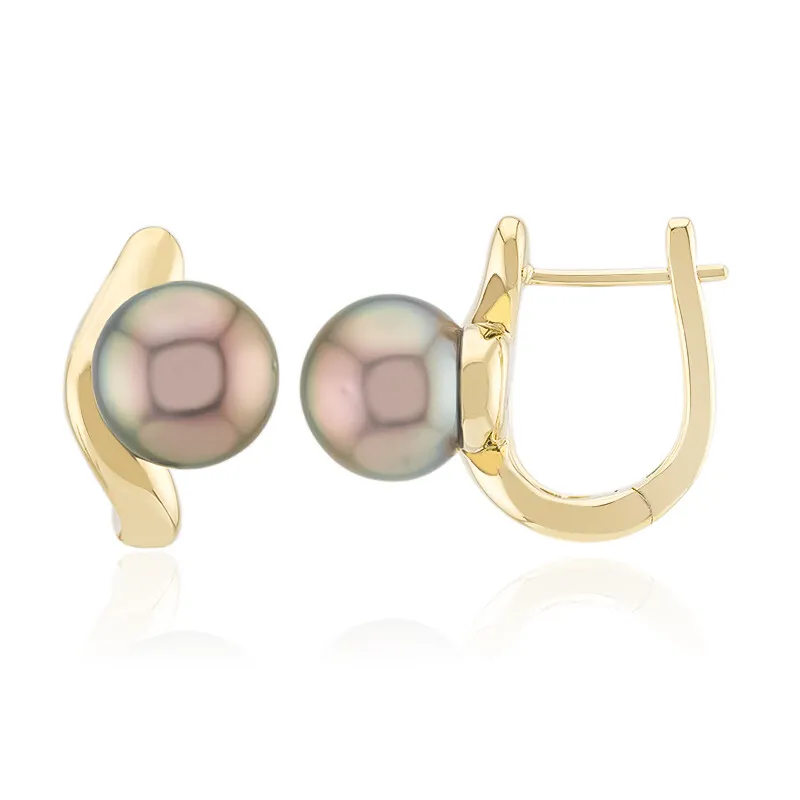 Orecchini in oro con Perla Tahitiana (Michelle Albala)