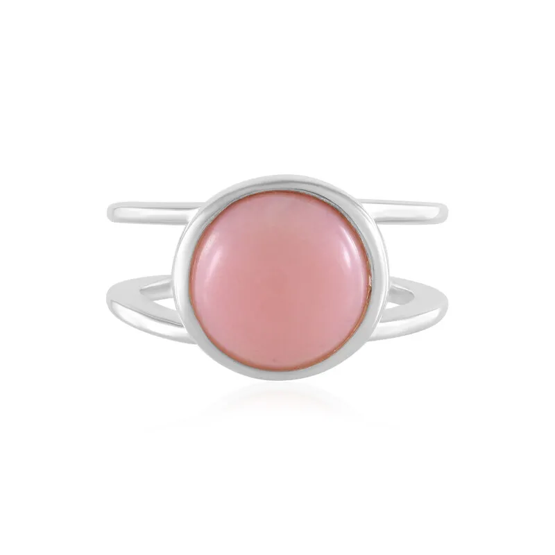 Anello in argento con Opale Rosa