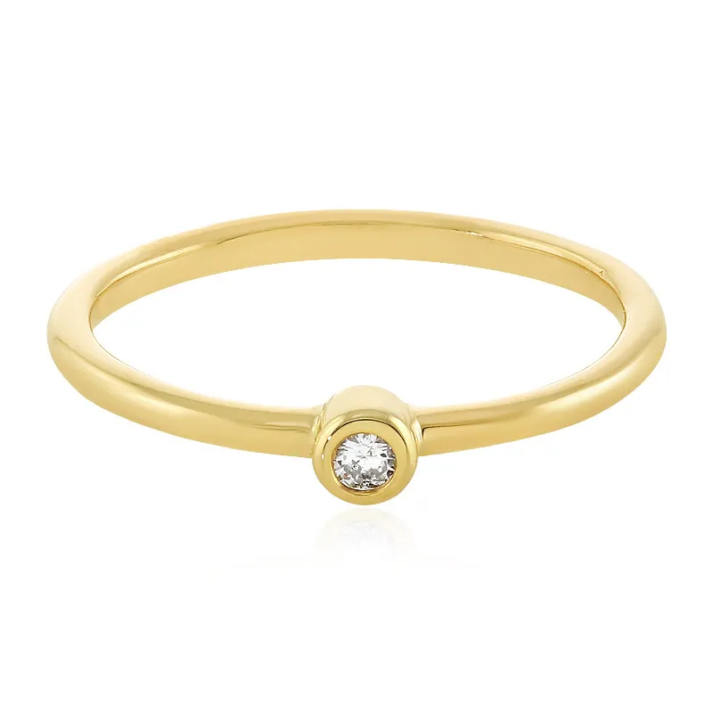 Anello in argento con Diamante I2 (H)