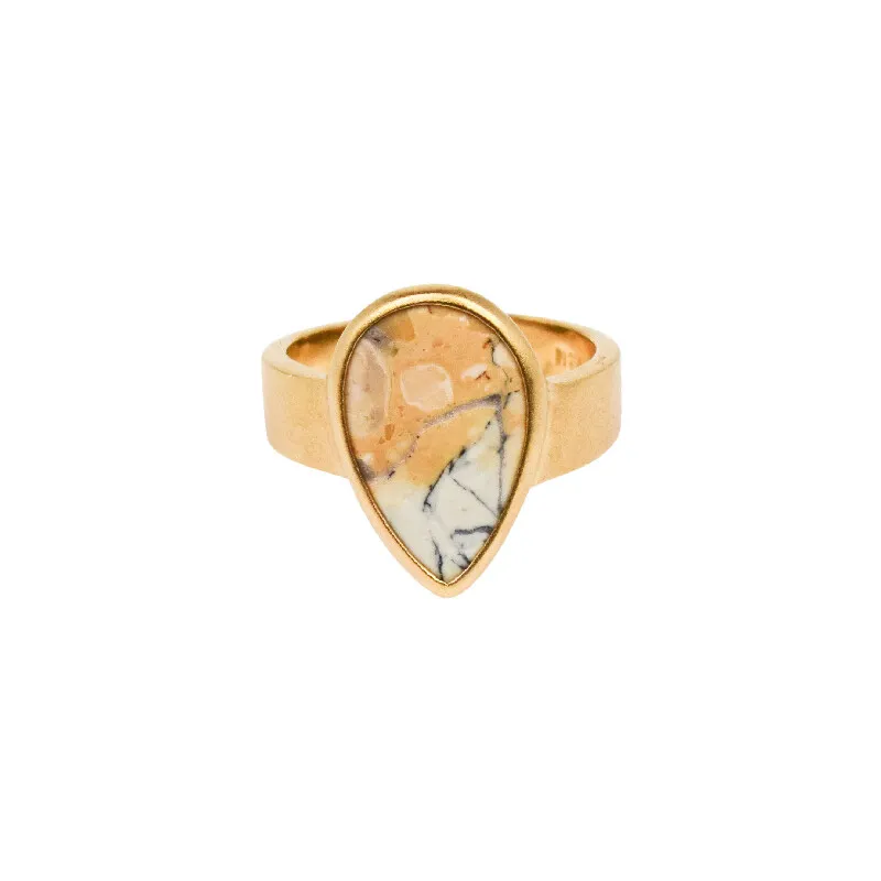 Anello in argento con Diaspro Maligano