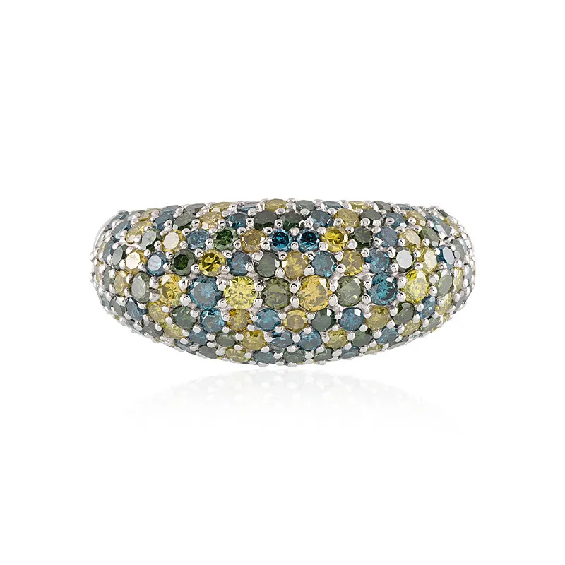 Anello in platino con Diamante Blu I3 (KM by Juwelo)