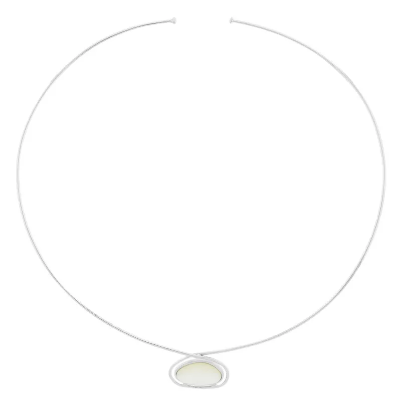 Collana girocollo in argento con Madreperla