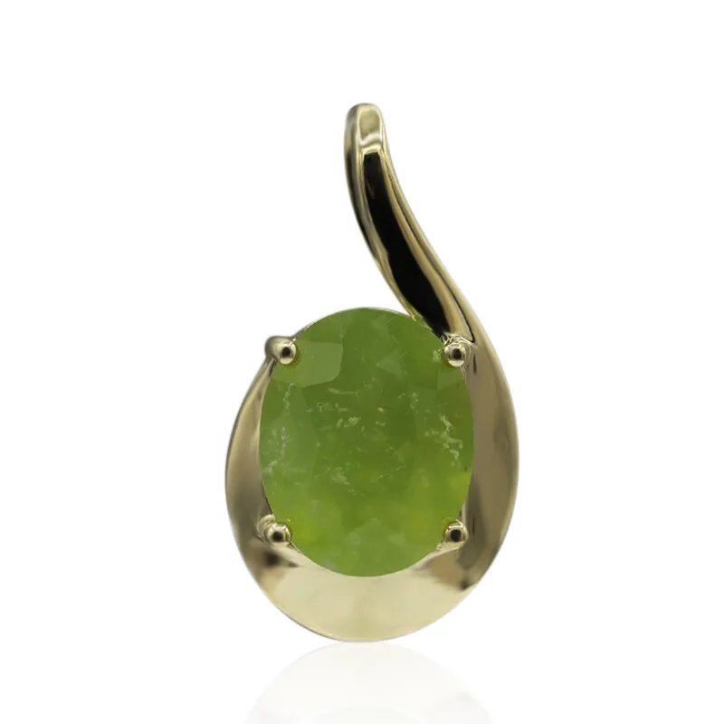 Ciondolo in oro con Opale Verde Brasiliano (Tenner Diniz)