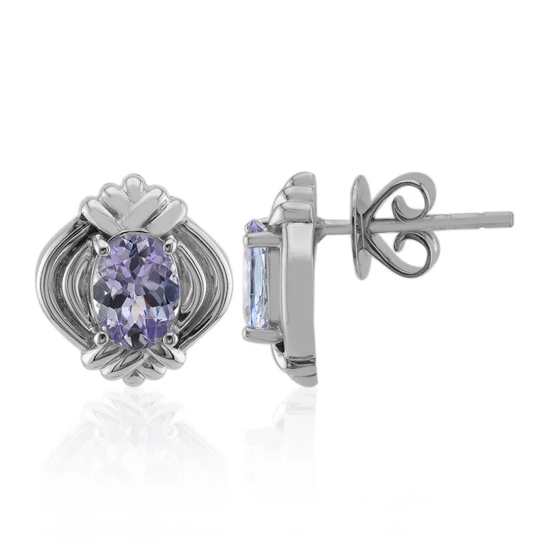 Orecchini in argento con Tanzanite Lilla (Pallanova)