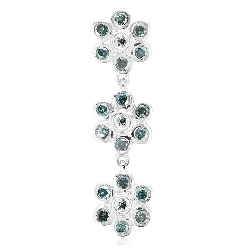 Ciondolo in argento con Diamante Fancy