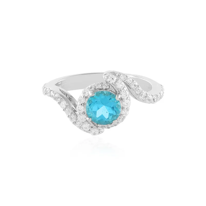 Anello in argento con Topazio Paraiba
