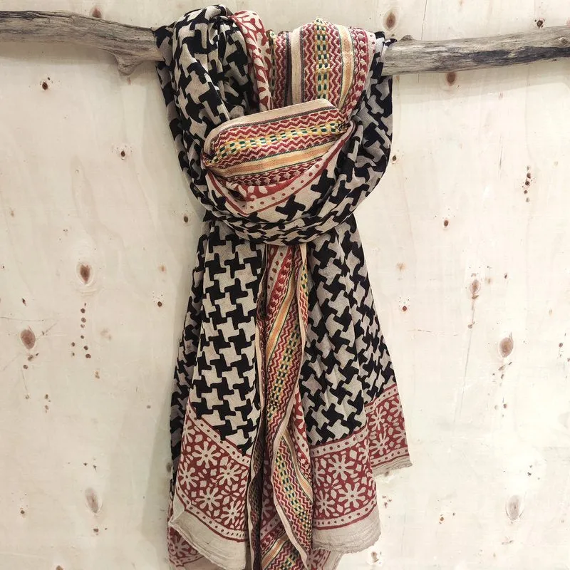 Cotton SCARF - Handmade pareo - cover everything - ETCH