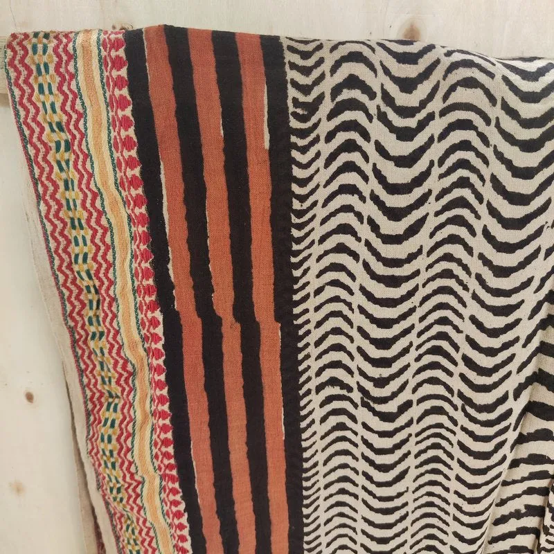 Cotton SCARF - Indian handmade pareo - LAHAR