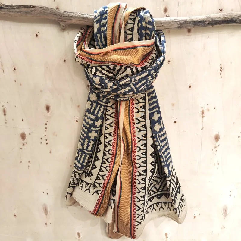 Cotton SCARF - Indian handmade pareo - NAMADI