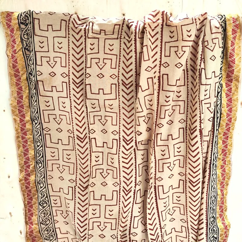 Cotton SCARF - Handmade pareo - cover all - GECKO