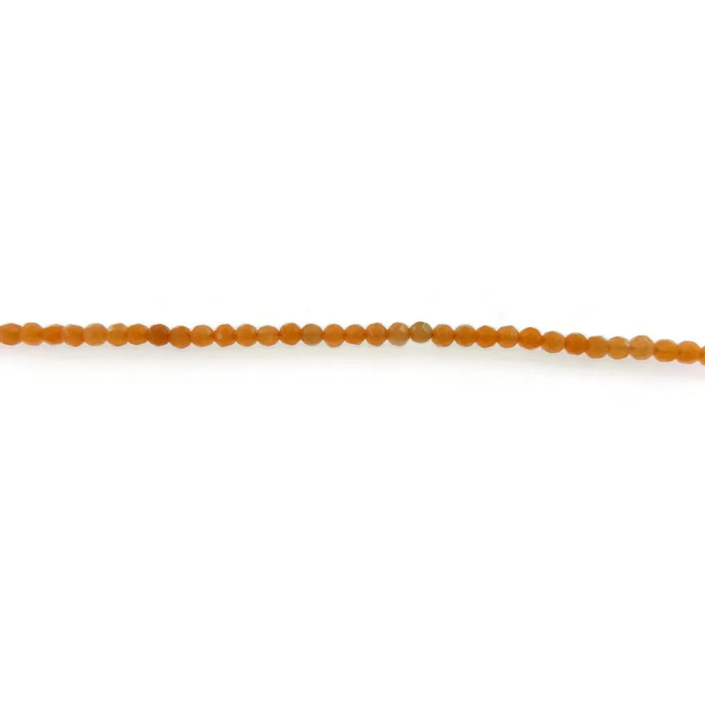 UN FILO DI PIETRE IN AGATA ORANGE  SFACCETTATE DA 4 MM