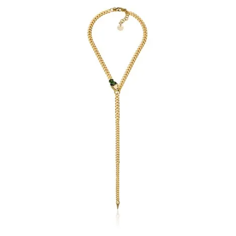 Unoaerre Fashion Jewellery Bronzo Dorato Collana Grumetta Con Serpente